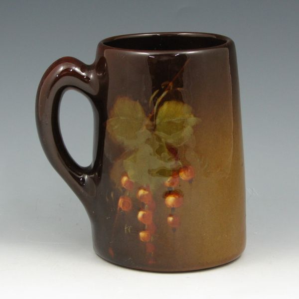 Appraisal: Owens Utopian mug in standard glaze with berry and leaf