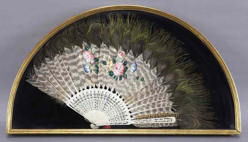 Appraisal: Chinese Qing Canton carved ivory fan International buyers should note