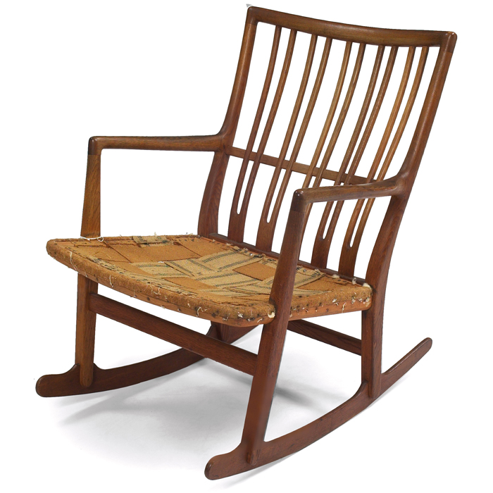 Appraisal: Early Hans Wegner rocking chair