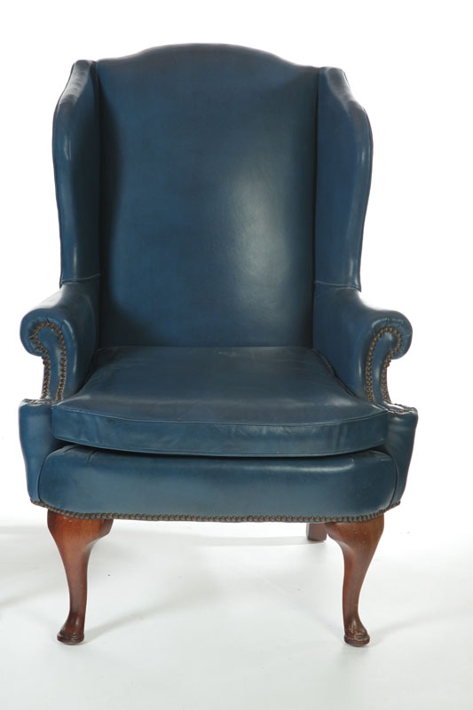 Appraisal: KITTINGER QUEEN ANNE-STYLE WING CHAIR Buffalo New York late th