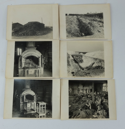 Appraisal: A collection of original black white photographs of Auschwitz concentration