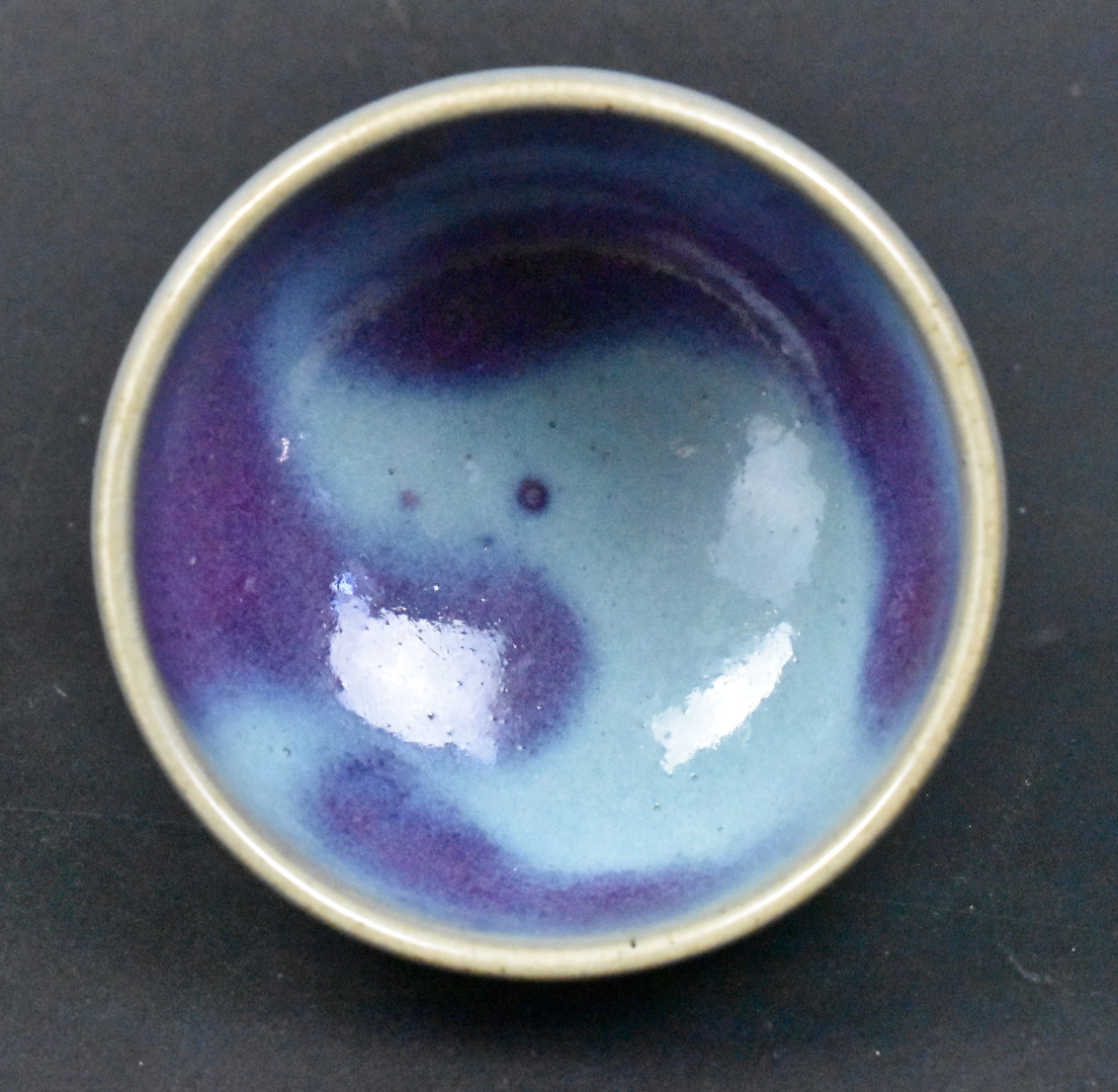 Appraisal: A Chinese Jun ware purple splash bowl dating from the