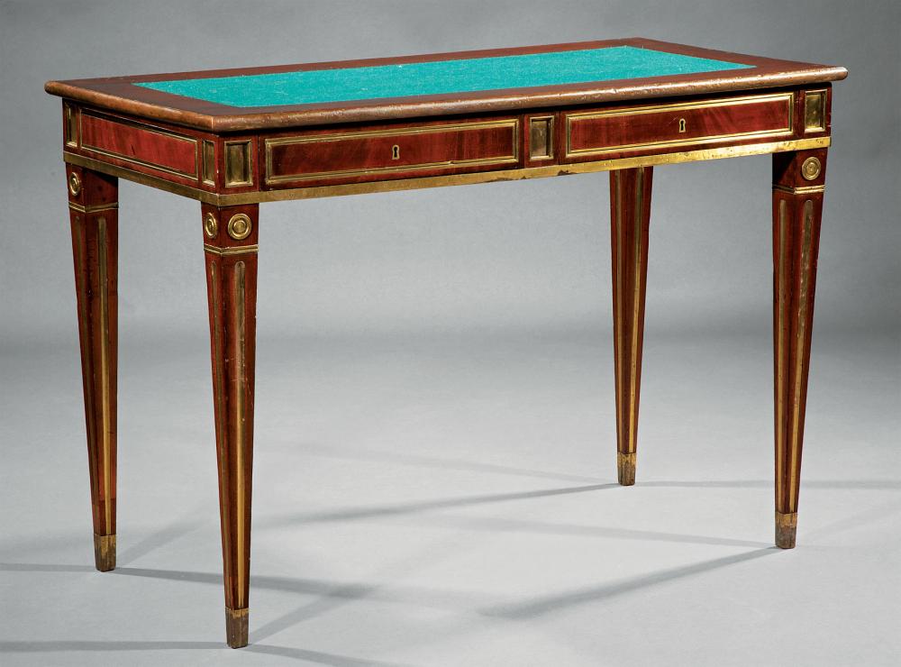 Appraisal: Russian Neoclassical-Style Bronze-Mounted Writing Table probably early th c inset