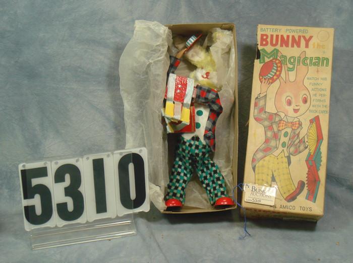 Appraisal: Battery operated Bunny the magician box is rough and toy