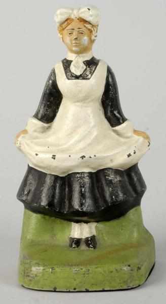 Appraisal: Cast Iron Milk Maid Doorstop Description Judd Company cjo Numbered