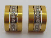 Appraisal: A pair of yellow and white metal tests carat gold