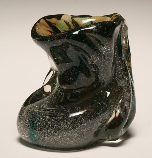 Appraisal: Seguso Vetri d'Arte Bollicine vase designed by Flavio Poli c