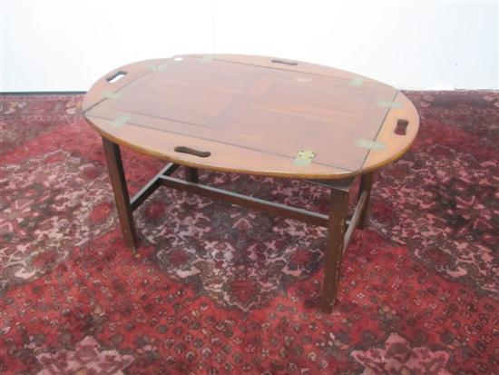 Appraisal: TRAY TABLE A Georgian style mahogany butler's tray top table