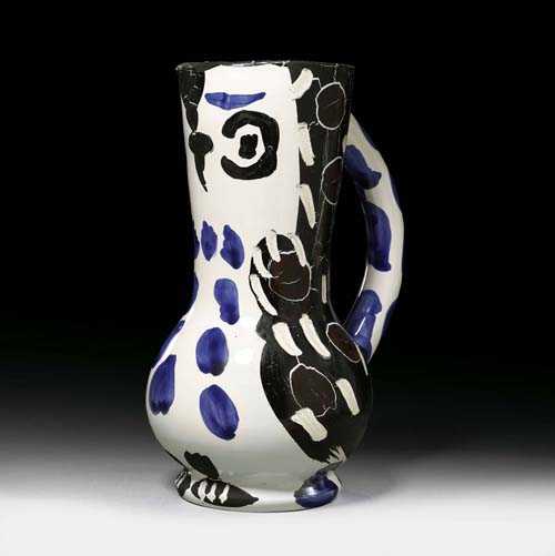 Appraisal: PICASSO PABLO Ceramic vase Hibou owl Picasso Madoura edition Glazed