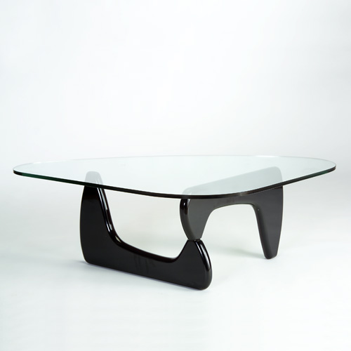 Appraisal: STYLE OF ISAMU NOGUCHI Coffee table with three-sided plate glass