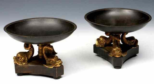 Appraisal: A PAIR OF CAST BON BON DISHES in the Regency