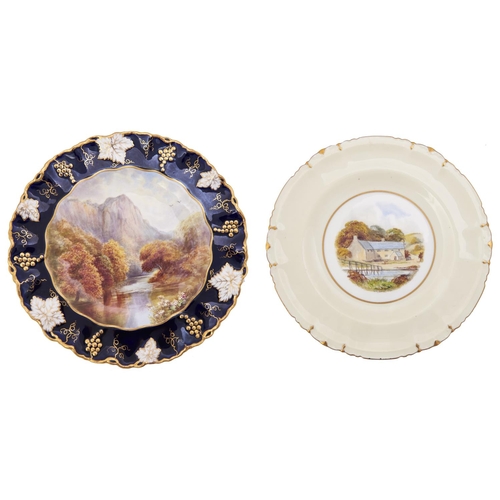 Appraisal: A Royal Crown Derby plate painted by W E J