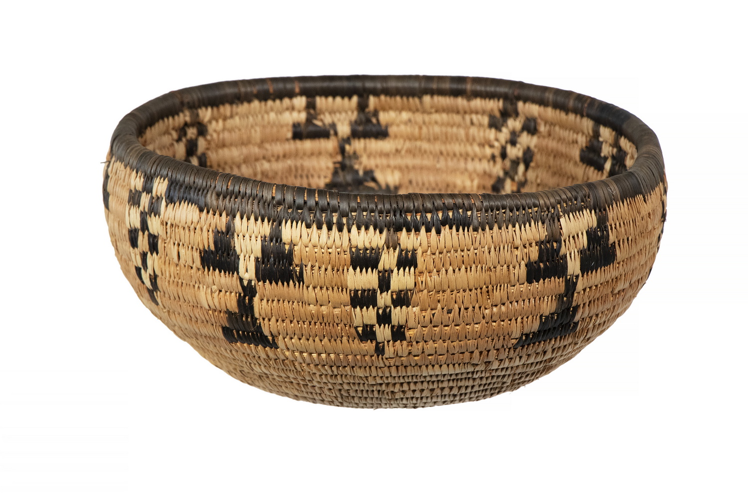 Appraisal: MID- TH C APACHE BASKET Grain Basket in grass and