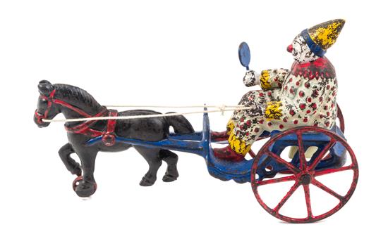 Appraisal: Sale Lot CIRCUS OVERLAND Cast iron chariot driven by a