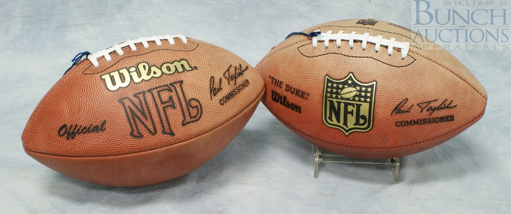 Appraisal: Wilson National Football League NFL Paul Tagliabue stamped footballs one