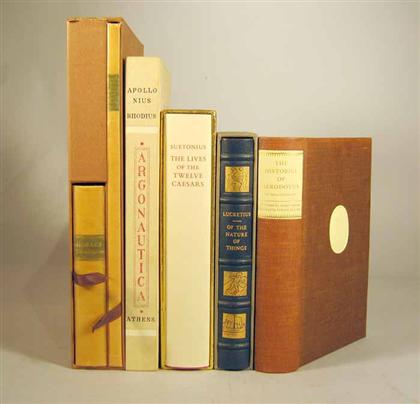 Appraisal: vols Limited Editions Club of New York Classical Greek Roman