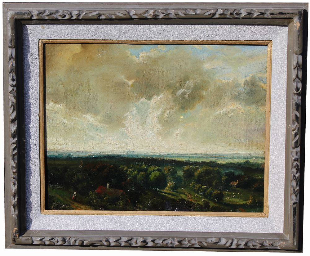 Appraisal: American School Antique Landscape Painting American School Antique Landscape Painting