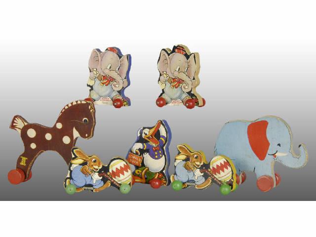 Appraisal: Lot of Woodsy Wee Animal Cutout Figures Description - Includes