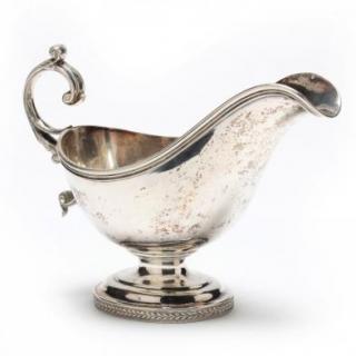 Appraisal: A New York Coin Silver Sauce Boat made by William