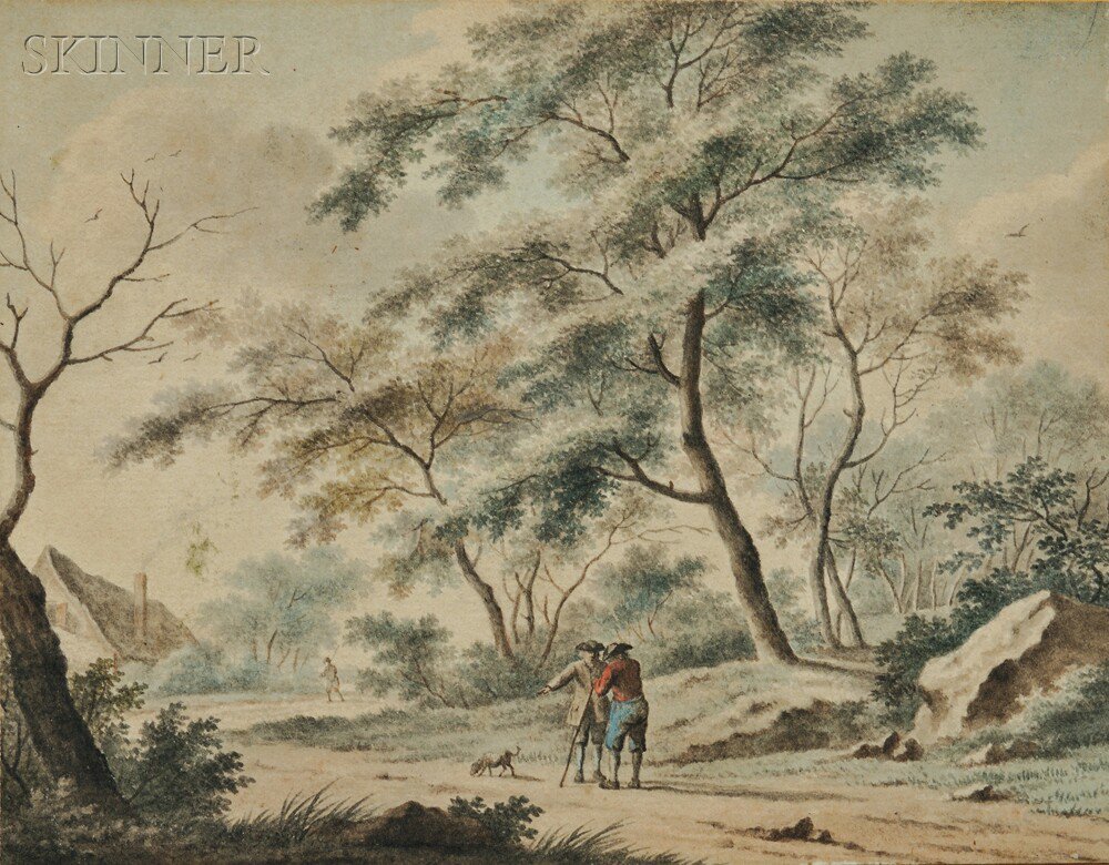 Appraisal: Attributed to Johannes Christiaan Janson Dutch - Pair of Wooded