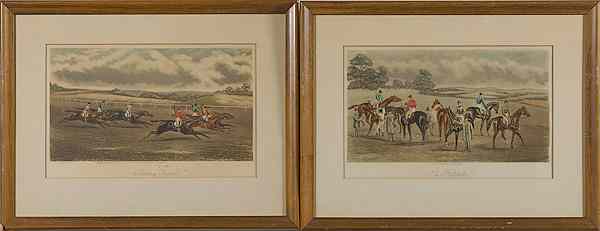 Appraisal: G C Hunt Son Horse Racing Engravings G C Hunt