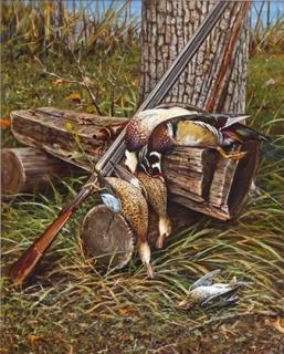 Appraisal: Owen J Gromme - Wood Ducks Teal and Snipe signed