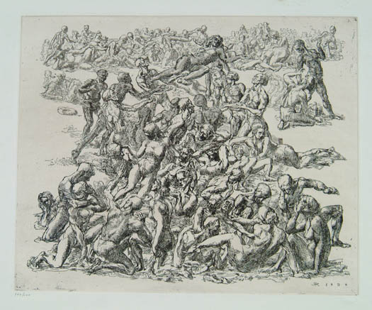 Appraisal: REGINALD MARSH American - CONEY ISLAND BEACH Unsigned black and