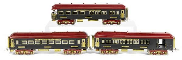 Appraisal: Three reproduction Ives standard gauge train cars Three reproduction Ives