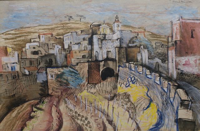 Appraisal: Donald Friend - Panza Ischia mixed media signed dated and