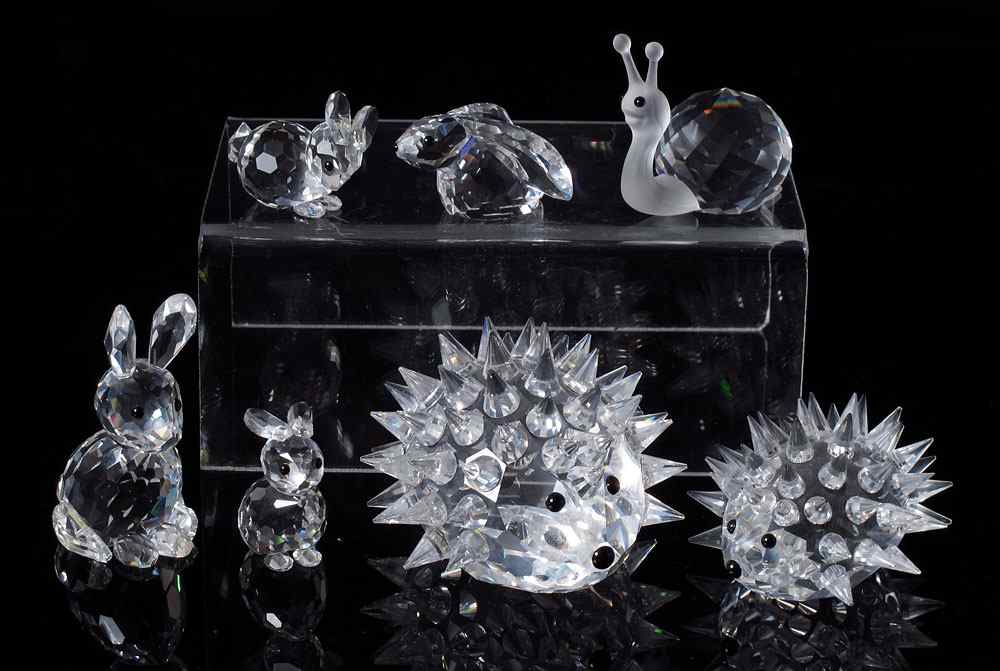 Appraisal: SWAROVSKI CRYSTAL IN A SUMMER MEADOW FIGURINES SNAIL Michael Stamey