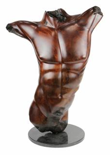 Appraisal: Crystal Lockwood Californian - 'Poseidon' carved redwood figural sculpture of