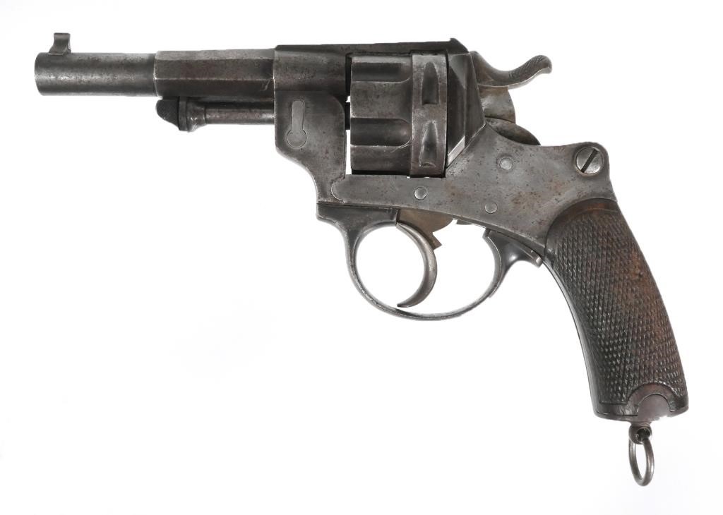 Appraisal: Antique double-action French revolver often mistakenly referred to as a