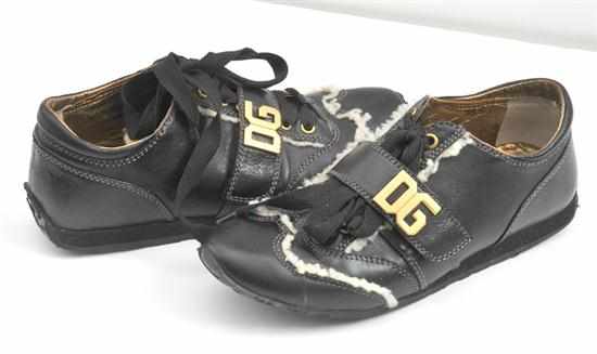 Appraisal: A PAIR OF DOLCE AND GABBANA FLAT SHOES STYLED IN