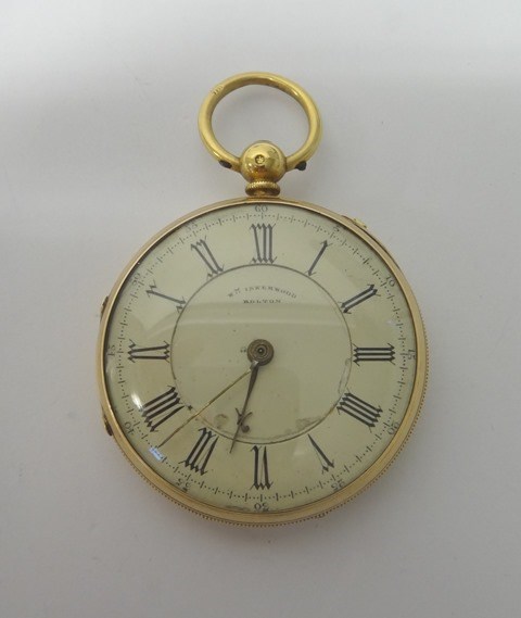 Appraisal: An ct gold cased key wind openfaced pocket watch the