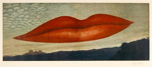 Appraisal: Man Ray American - A L'Heure de l'Observatoire-Les Amoureux A