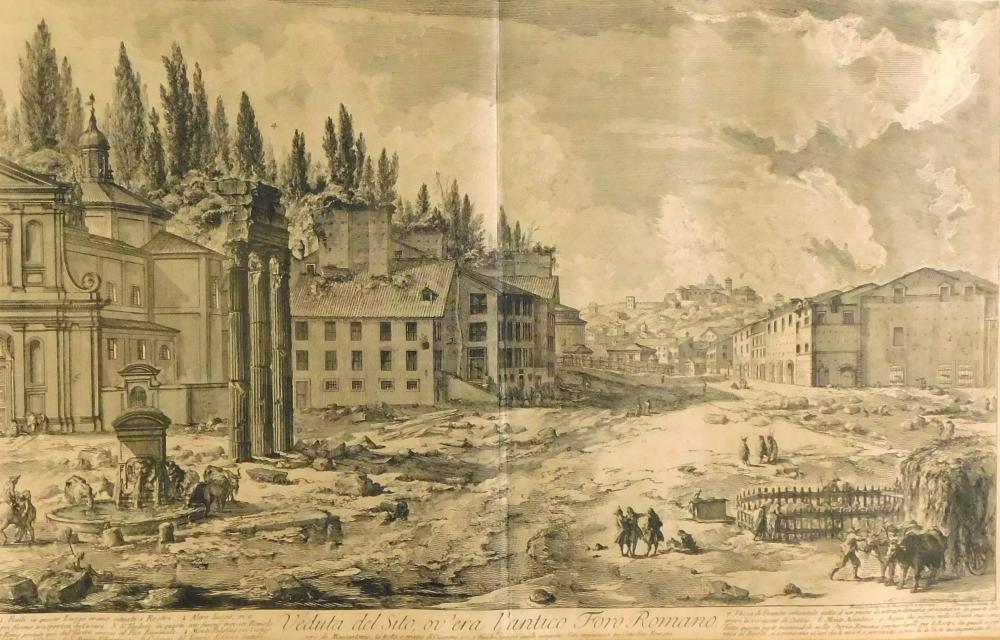 Appraisal: Giovanni Battista Piranesi Italy - Veduta del Sito ov'era l'antico