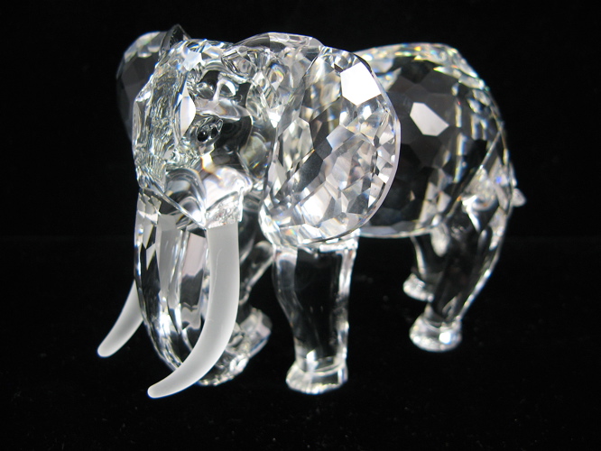 Appraisal: SWAROVSKI AUSTRIAN CUT CRYSTAL ELEPHANT FIGURE designed by artist Martin