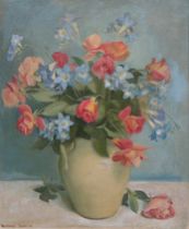 Appraisal: Rutledge Bate American - Still Life with Freesia Roses Oil