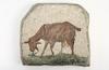 Appraisal: ROMAN MOSAIC FRAGMENT - Classical Period depiction of a goat