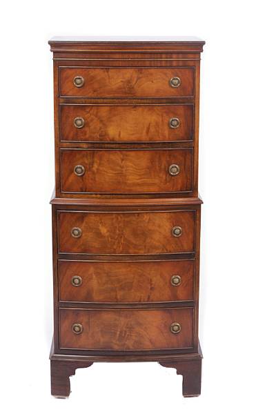 Appraisal: A George III style mahogany chest of drawers height ft