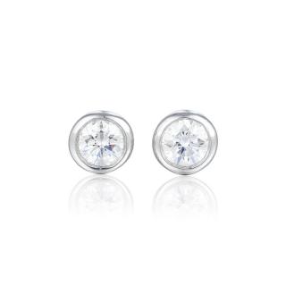 Appraisal: Tiffany Co Elsa Peretti Diamond Stud Earrings Featuring round brilliant-cut