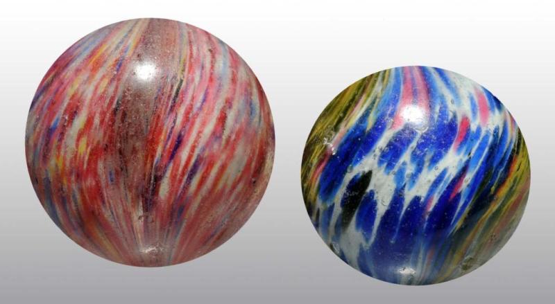 Appraisal: Lot of Handmade Marbles Description Includes one four-paneled onionskin marble