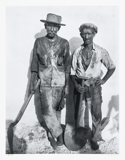 Appraisal: EVANS WALKER - Dock Workers Havana Silver print x inches