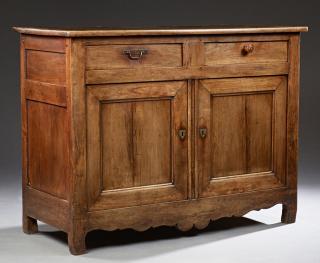 Appraisal: French Louis Philippe Carved Cherry Sideboard t French Louis Philippe