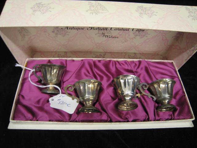 Appraisal: Sterling Silver Miniature Cups by Webster original box