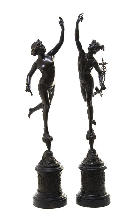 Appraisal: Sale Lot A Pair of Grand Tour Bronze Figures after