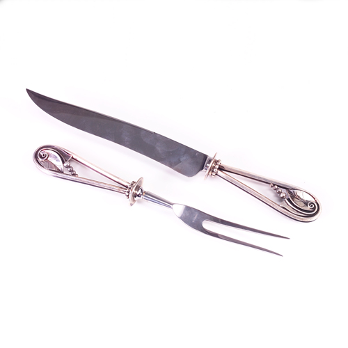 Appraisal: LaPaglia carving set knife and fork t o and