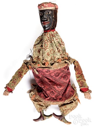 Appraisal: DOUBLE-FACED TRANSFORMANT MARIONETTE LATE TH C Double-faced transformant marionette late