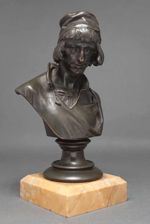 Appraisal: Jean Francois Etcheto Spanish - Bust of a young renaissance