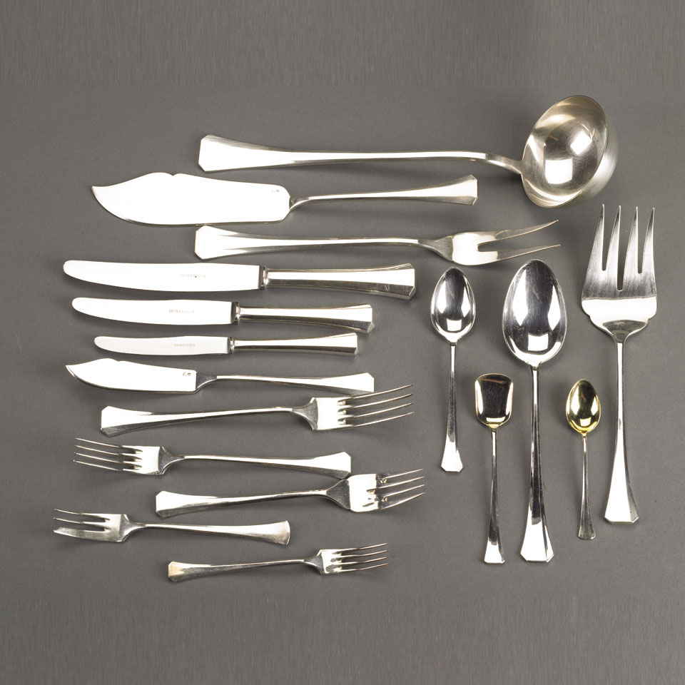 Appraisal: Czechoslovakian Silver Flatware Service c - comprising one hundred and